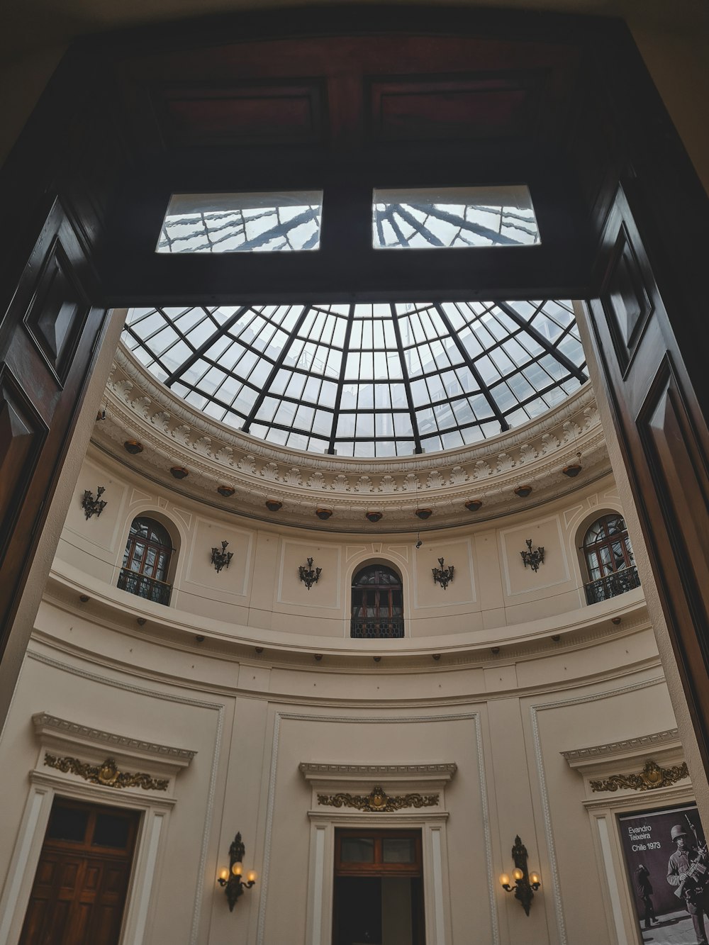 a large building with a skylight above it