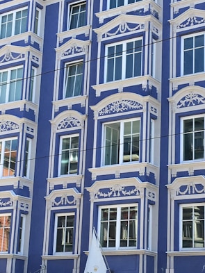 Image of a freshly painted building exterior highlighting quality finish