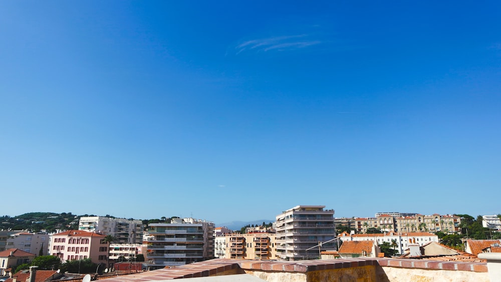 a view of a city from the roof of a building