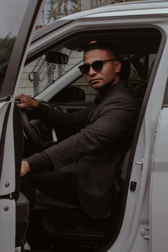 Standard ride vehicle with driver