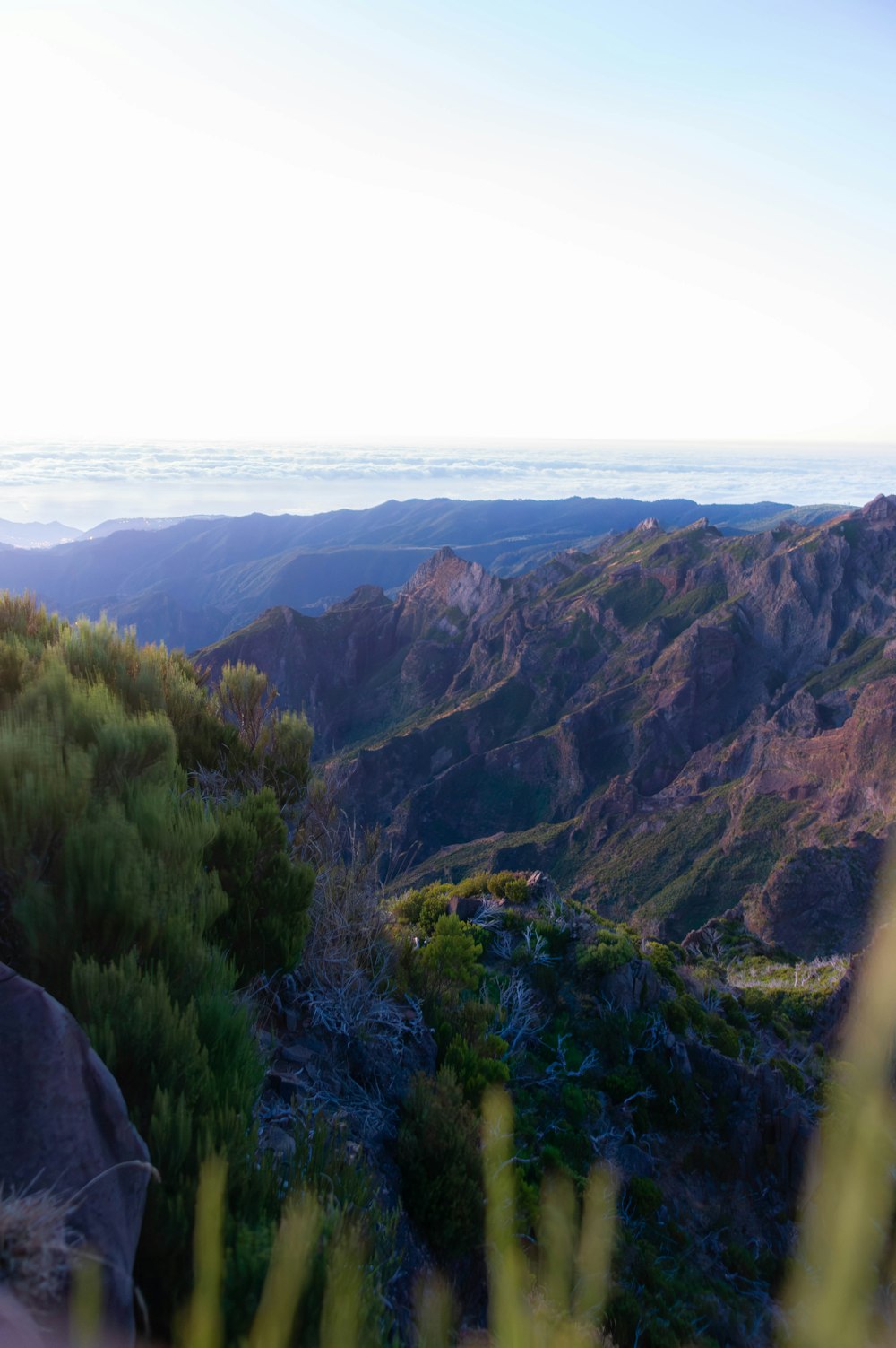 a view of the mountains from a high point of view