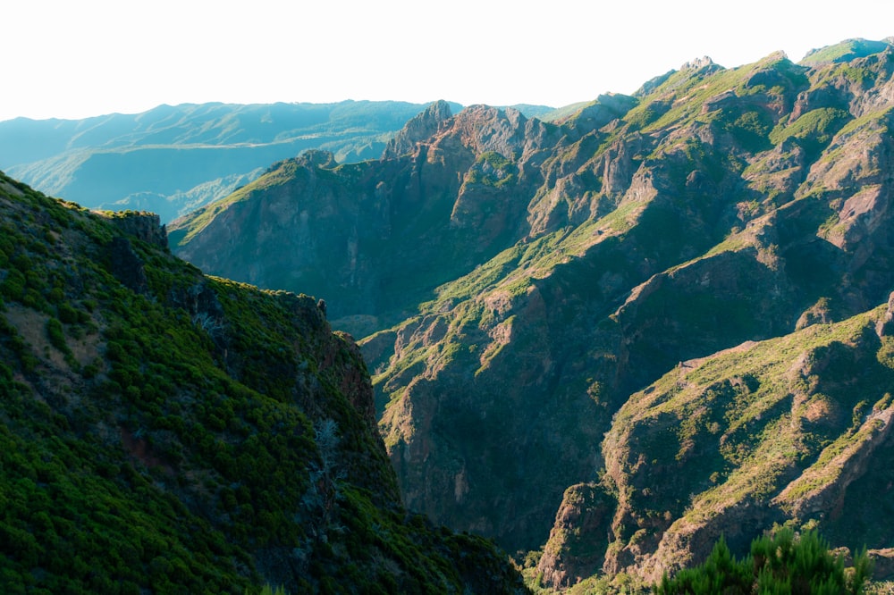 a view of the mountains from a high point of view