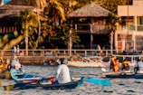  group of people in small boats on a body of water, Alter do Chão, Pará, Brazil
