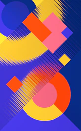 a colorful abstract background with lines and shapes