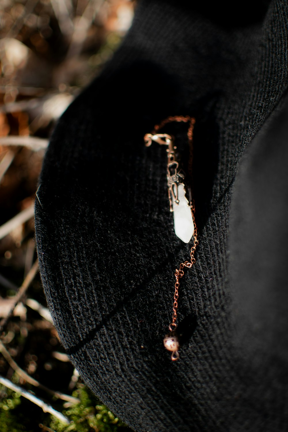 a close up of a person's foot with a cross on it