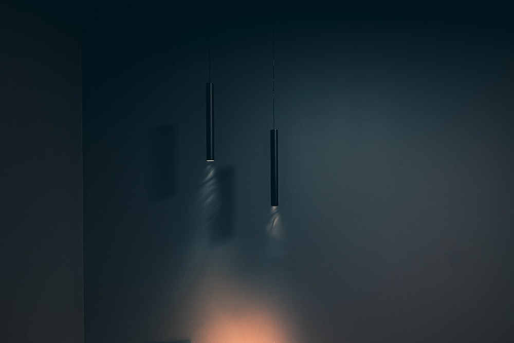 a couple of lights that are on a wall