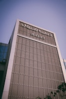 Exterior shot of SRK Self Storage building on Marasi Drive in Business Bay under clear blue sky.