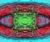 Abstract digital art representing AI-generated music patterns.