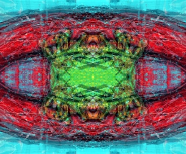 An abstract digital artwork showcasing AI-generated creativity.