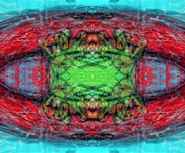 Abstract digital art representing AI-generated music patterns.