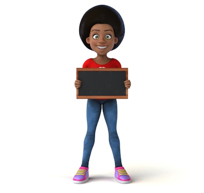 A friendly cartoon avatar of chica estudianteprofe holding a pencil and smiling warmly.