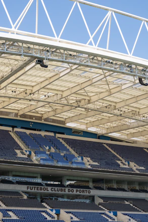 a view of a stadium from the stands