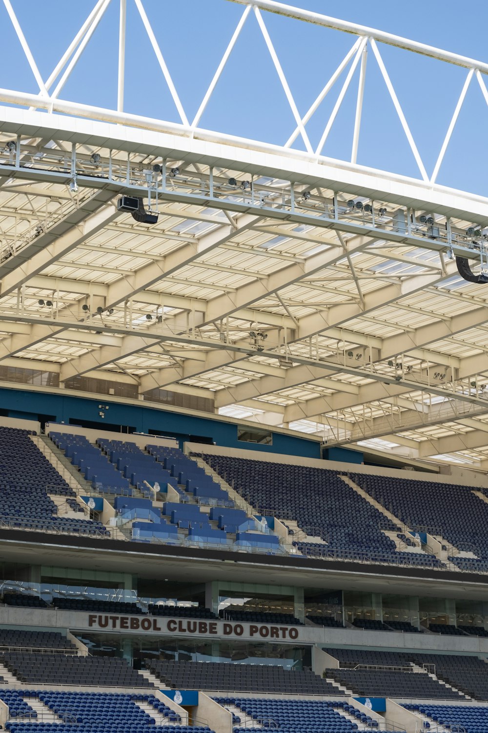 a view of a stadium from the stands