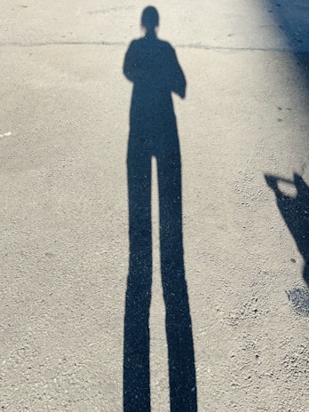 Concrete foundation being laid early morning with sunlight casting long shadows.