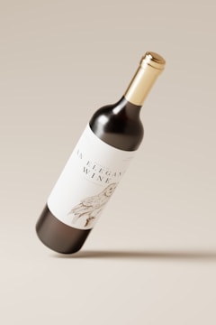 An elegant gold foil printed label showcasing intricate designs.