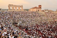 a large crowd of people in a stadium