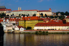 a view of Prague Castle from across the river
