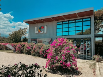 An inviting commercial building in a bustling neighborhood.