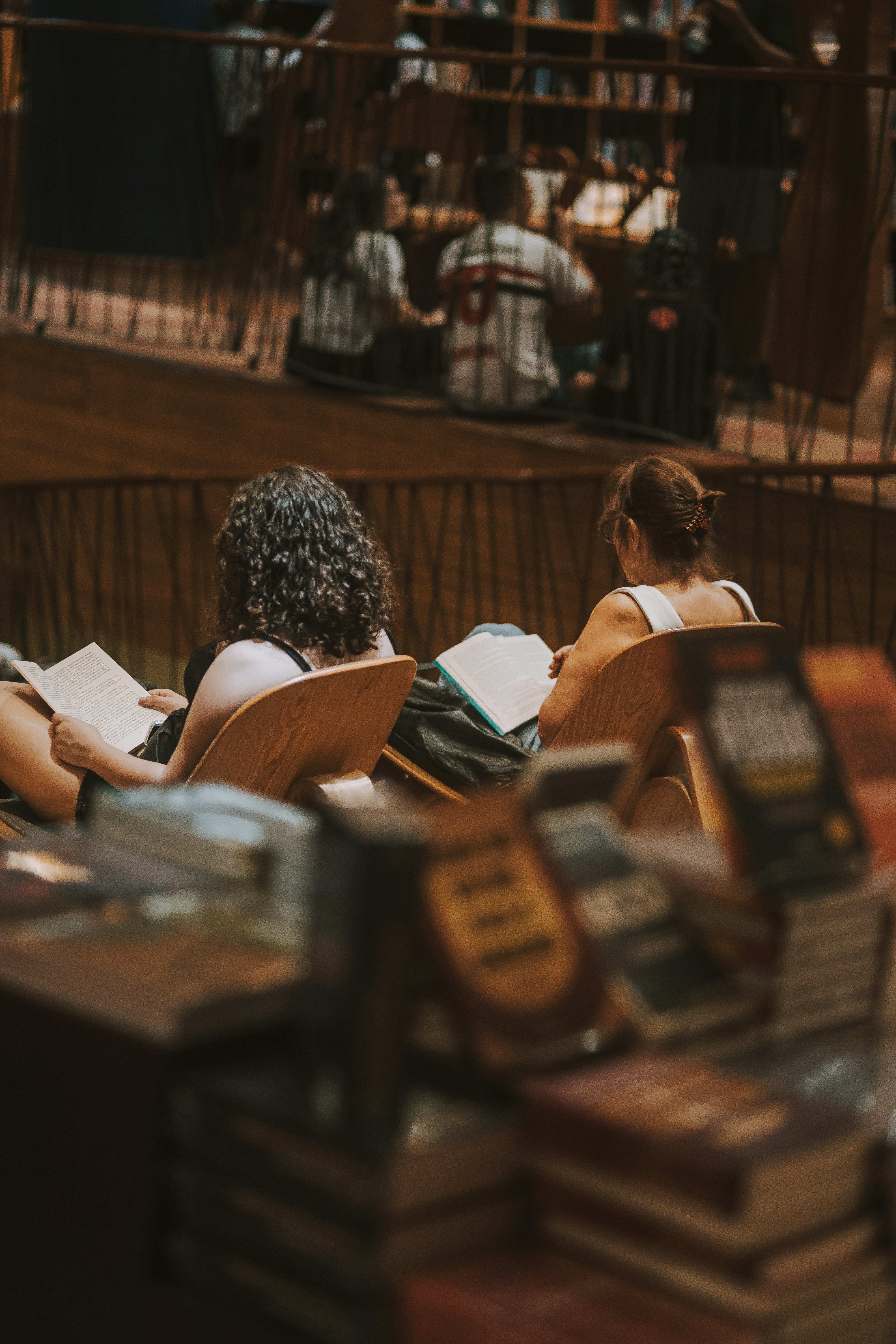 a group of people sitting next to each other