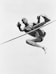 Cornelius Johnson, winner of the gold medal at the 1936 Olympics, in a high jump.