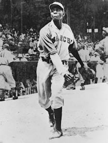 A baseball player in mid-action about to throw a pitch. The athlete is wearing a uniform with 'March' written on the jersey, and a cap. In the background, a crowd is visible, likely in a stadium setting.