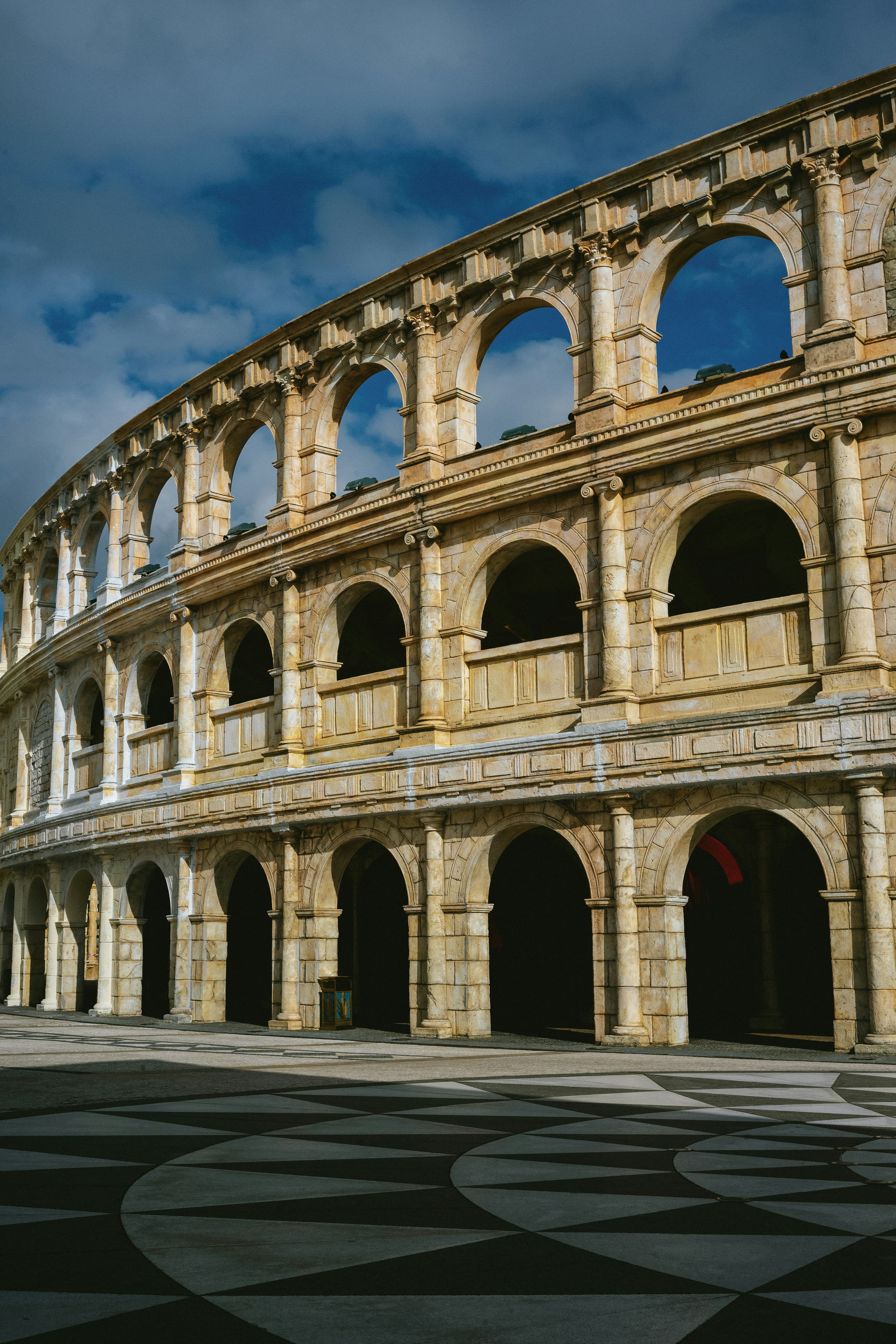a large building with a clock on the front of it