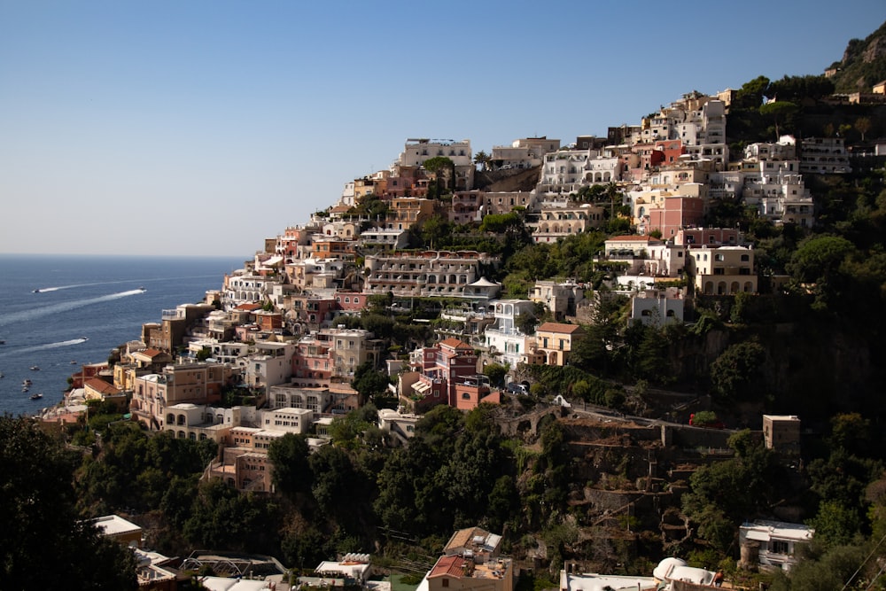 a city on a hill overlooking the ocean