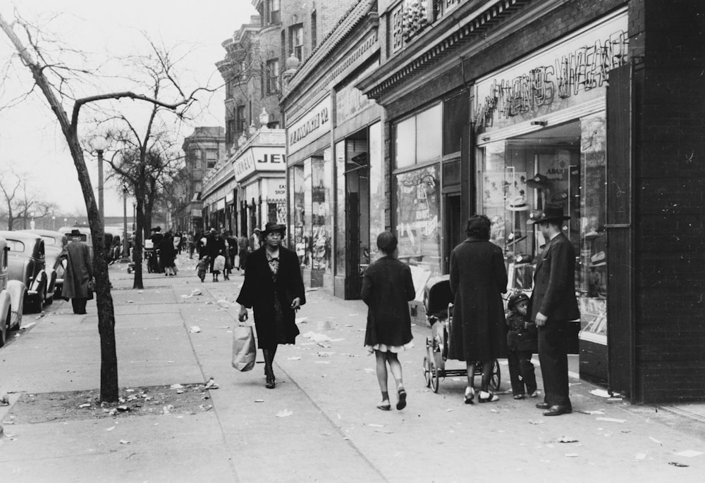 Street in Negro section of Chicago, Illinois.