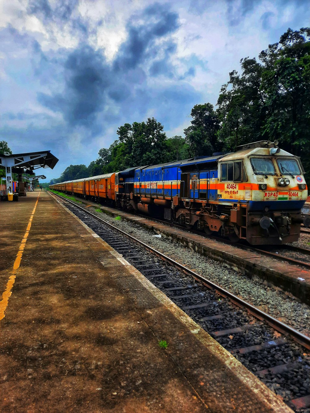 a train that is sitting on a train track