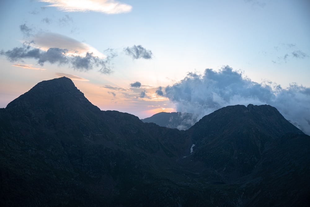 a couple of mountains that are next to each other