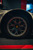 Stylish Ferrari alloy wheels stacked and ready to ship.