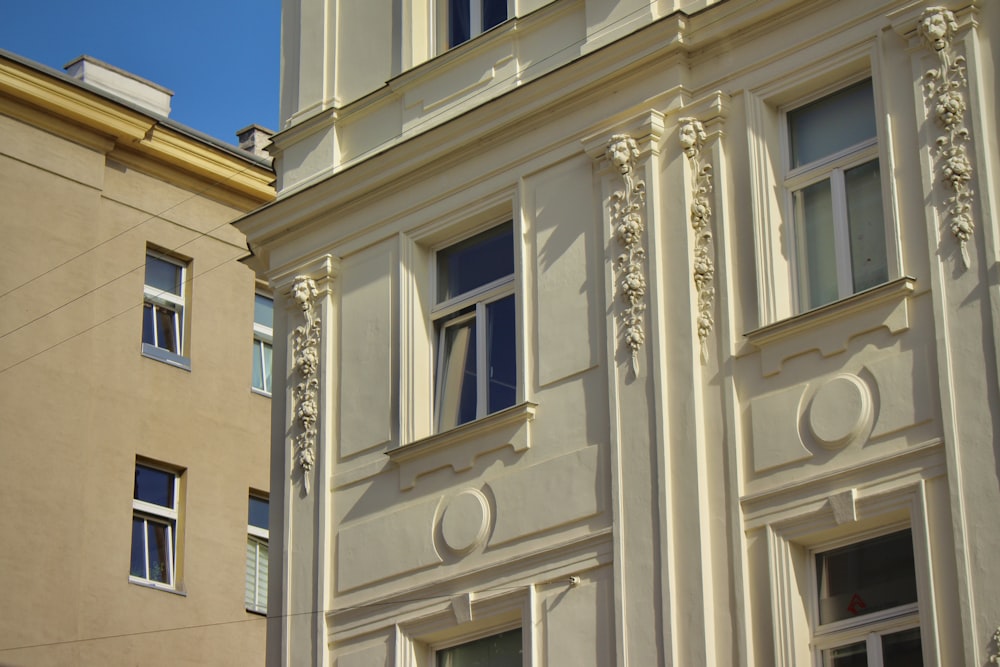 a building with a clock on the front of it