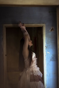 Ivory Lace Victorian Gown