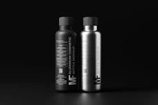 a couple of bottles that are on a table