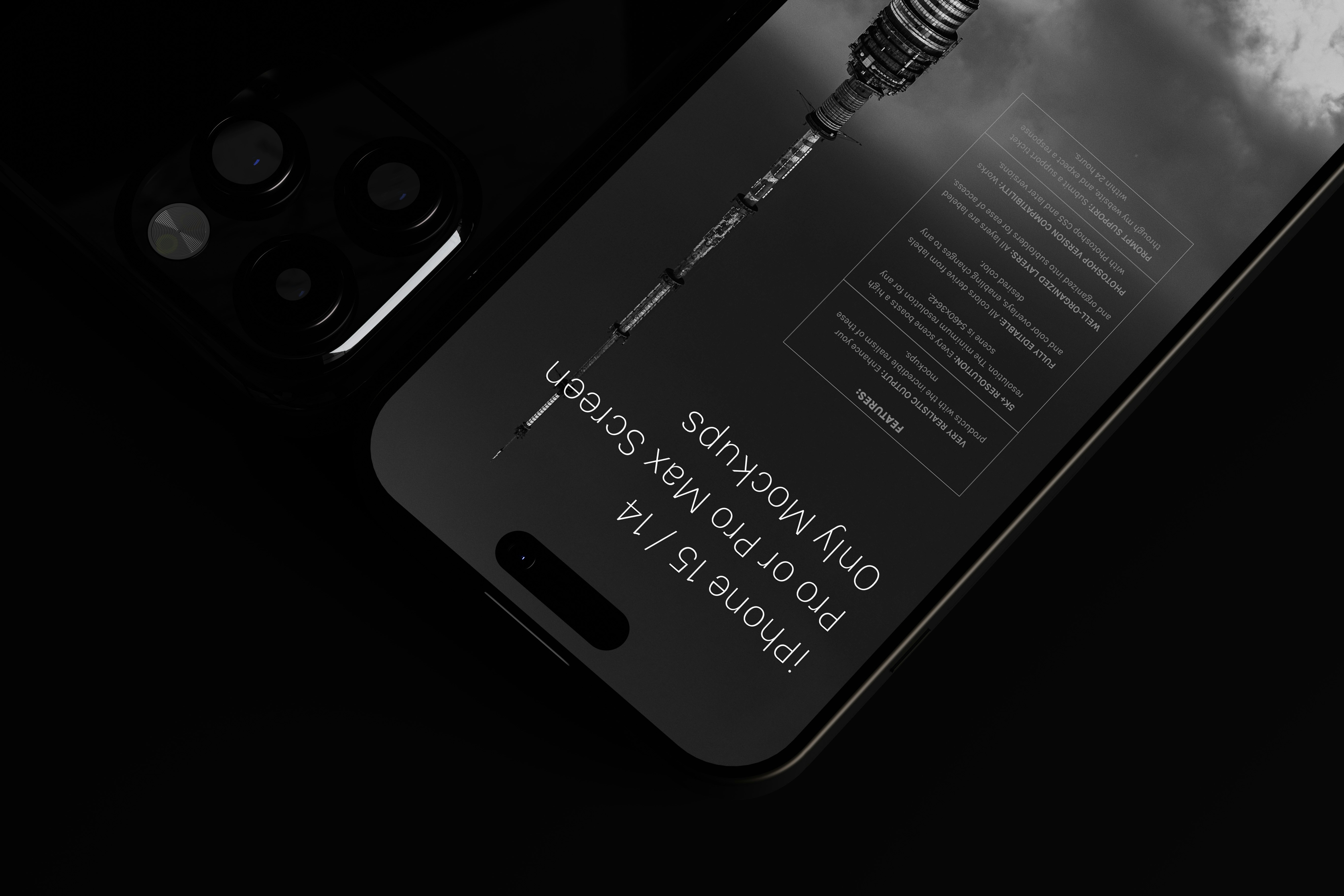 iPhone 15 Pro Max in titanium finish showcasing premium build quality and camera system
