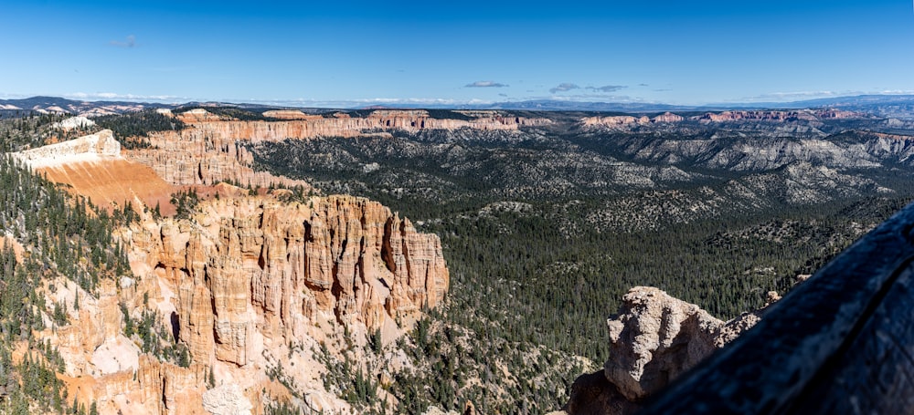 a view of a mountain range from a high point of view