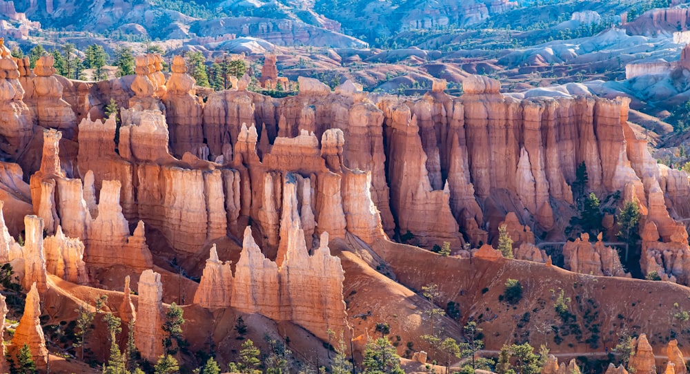 a scenic view of the hoodoos of the hoodoo mountains