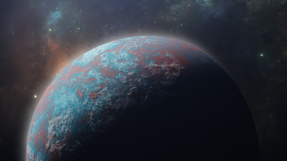 an artist's rendering of a planet in space