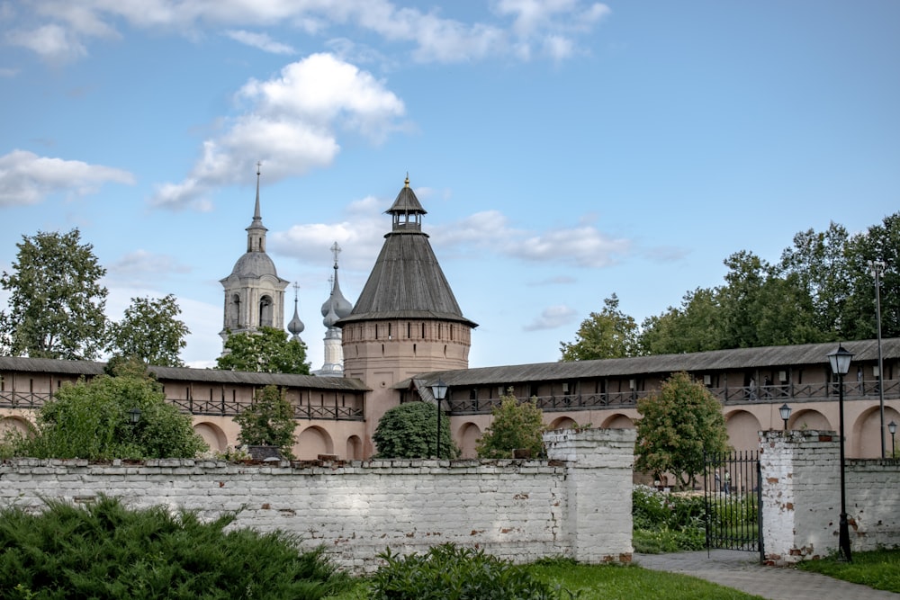 a castle like building with a clock tower