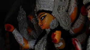 a close up of a statue of a person