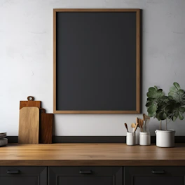 Minimalist kitchen setup featuring modern utensils and cookware.