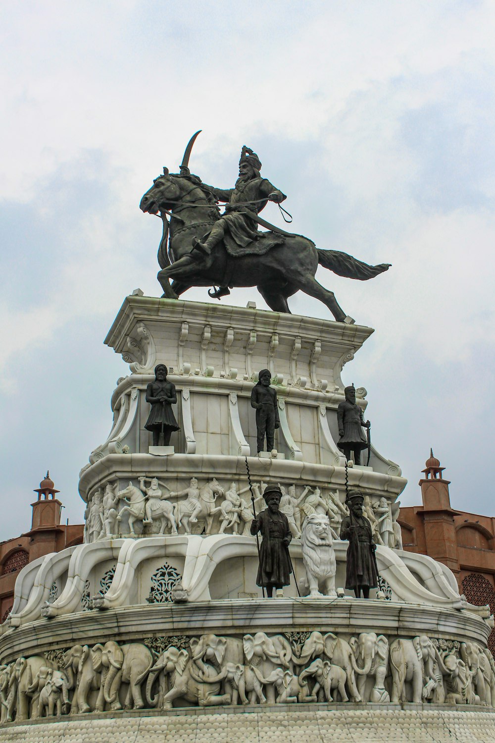 a statue of a man on a horse