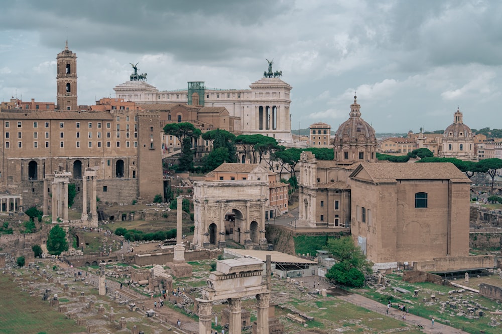 the ruins of the ancient city of rome