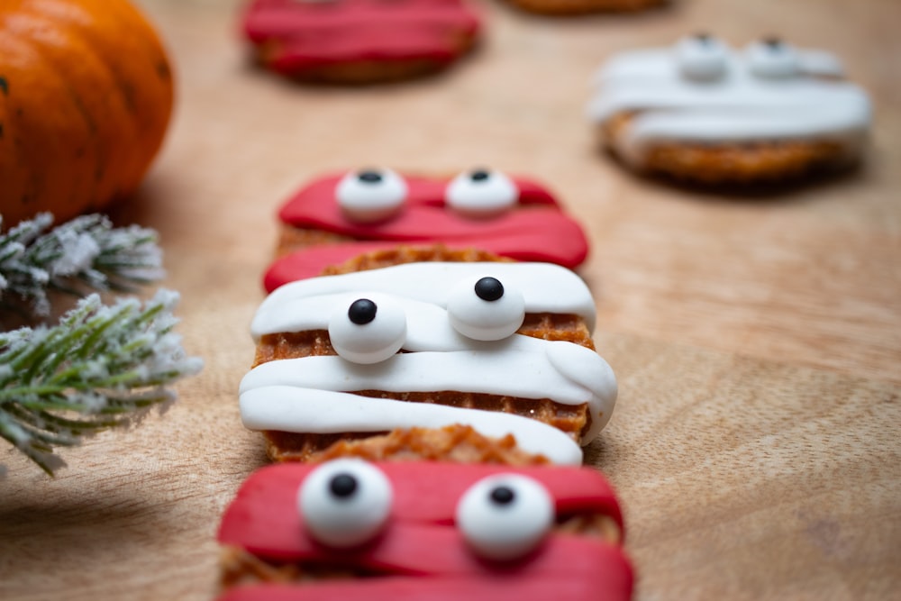 a close up of some food on a table