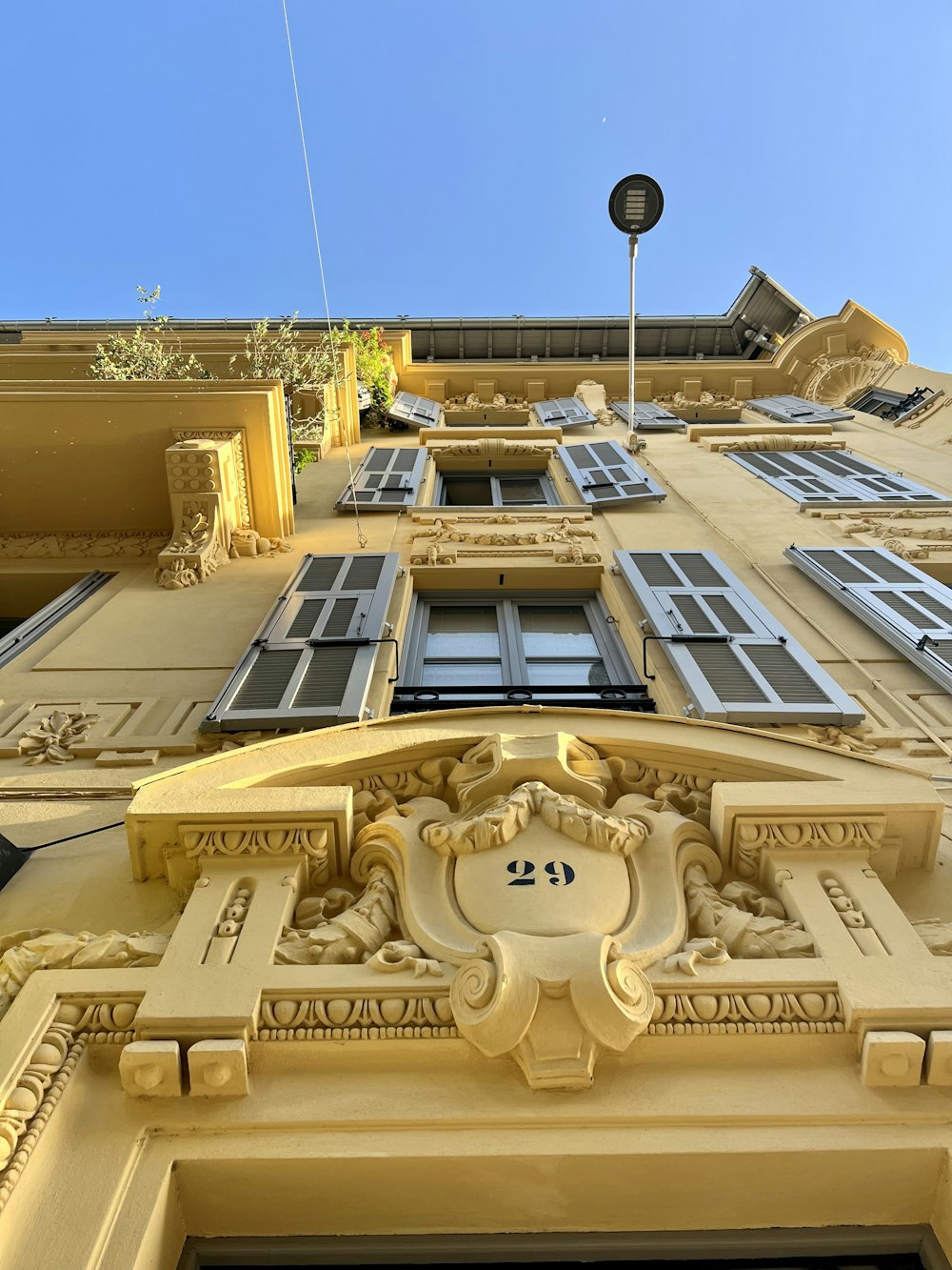 a building with a clock on the front of it