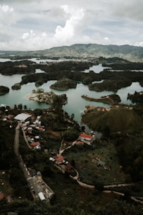 A scenic view of lush land in Lombok, showcasing potential property sites.