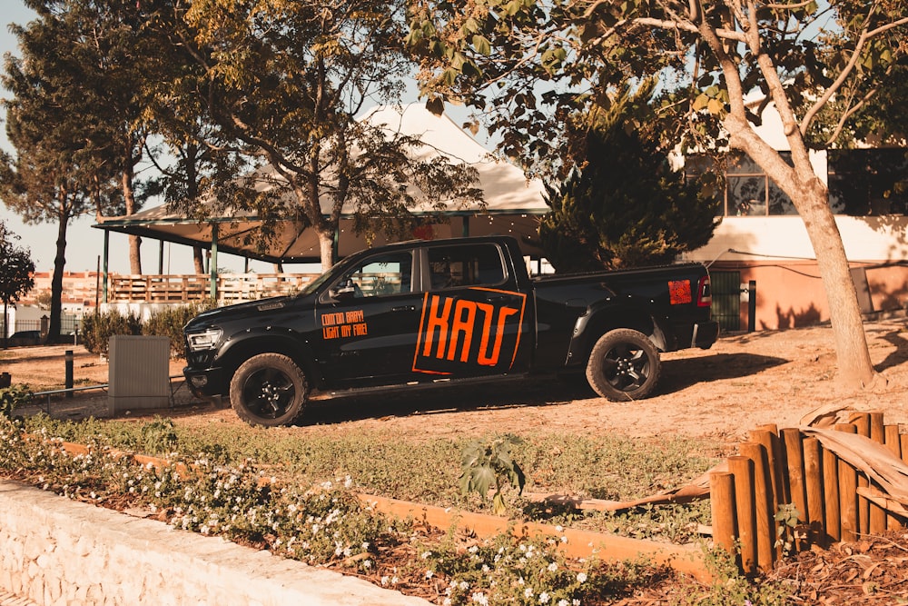 a truck with the word hate written on it