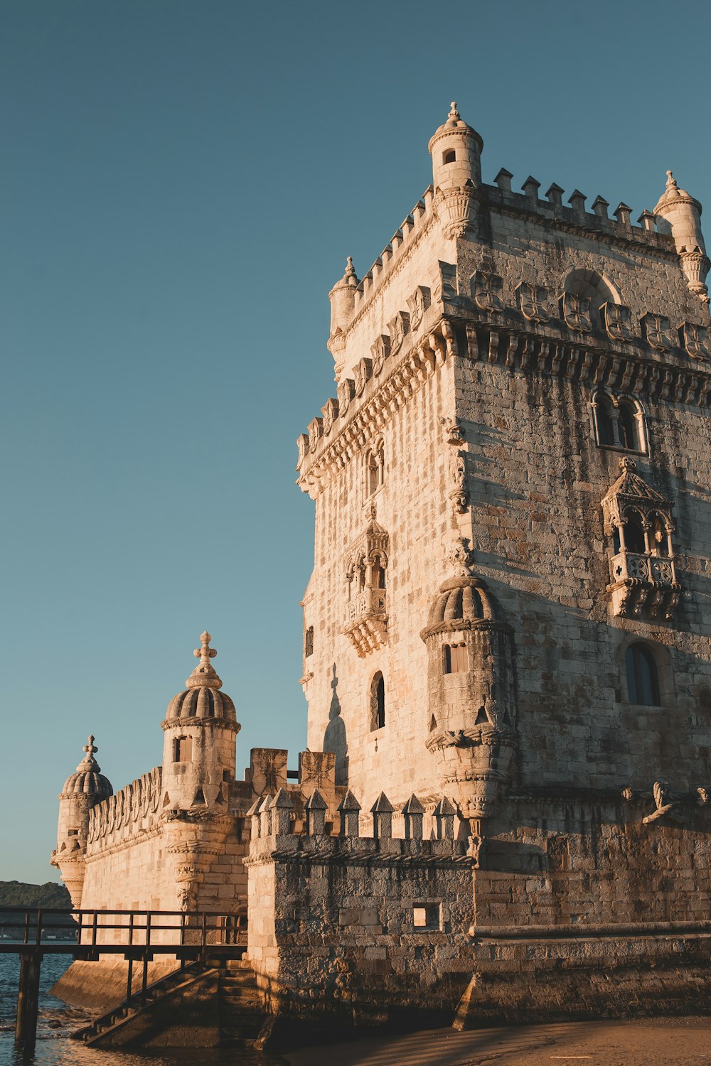 a large castle like building with a clock tower