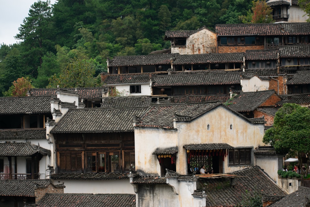 a group of buildings that are next to each other