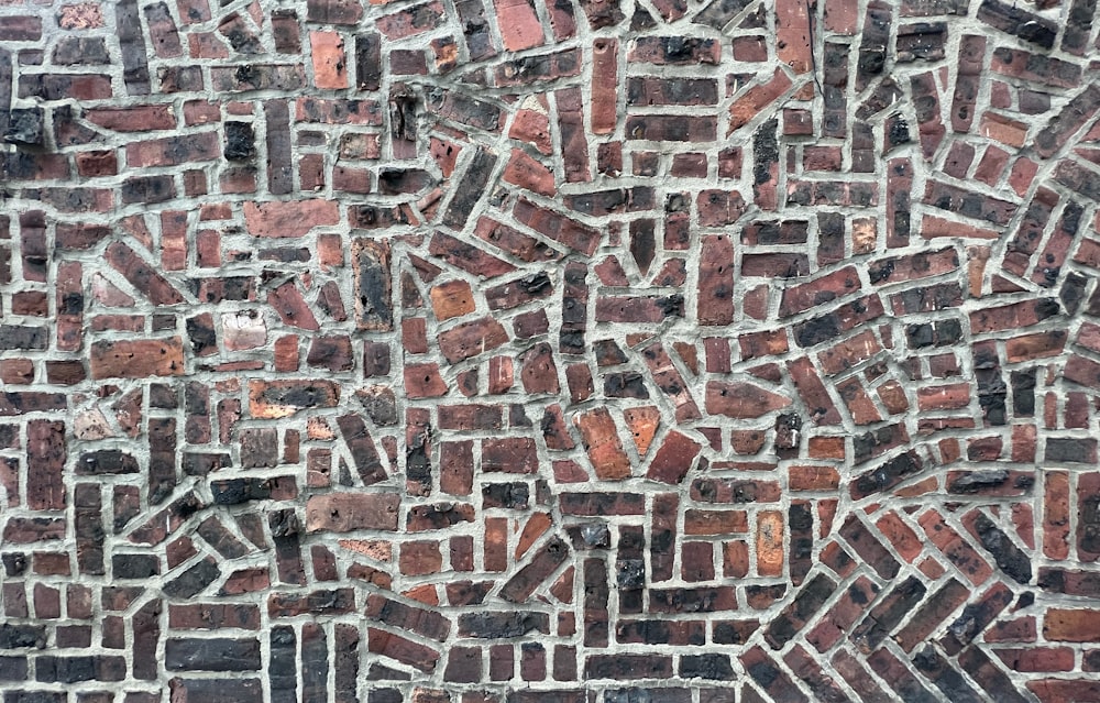 a close up of a wall made of bricks